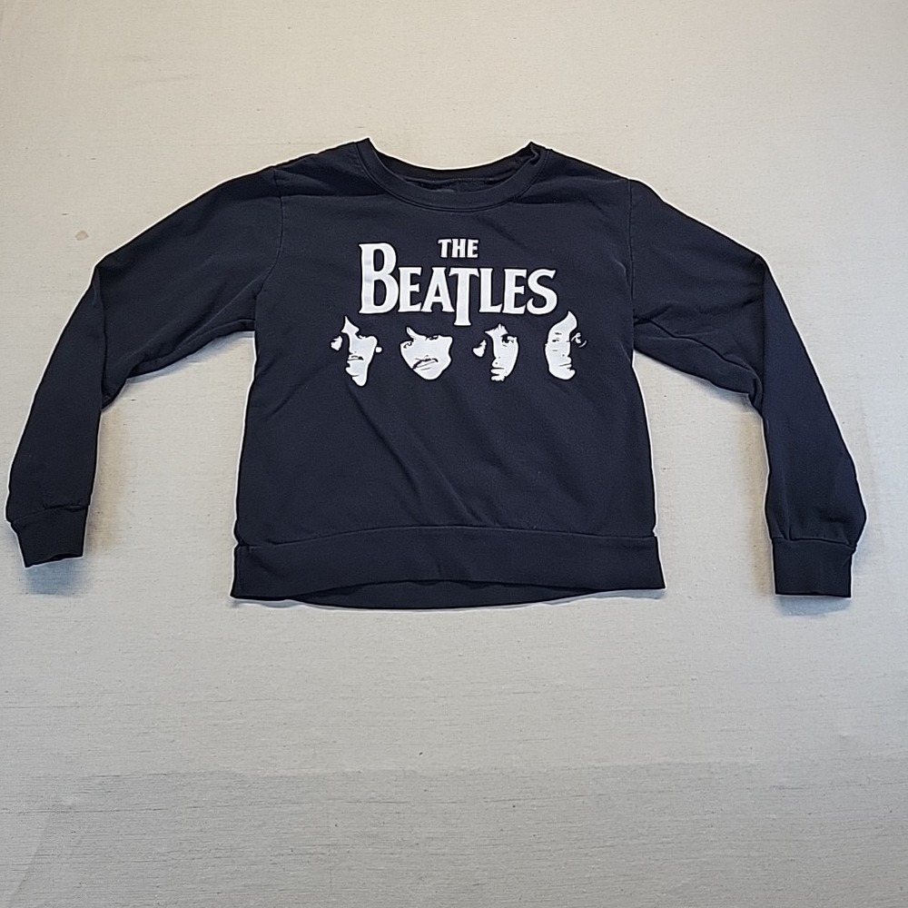 The Beatles Sweatshirt L 2013 Apple Corps Black Crewneck Graphic Pullover